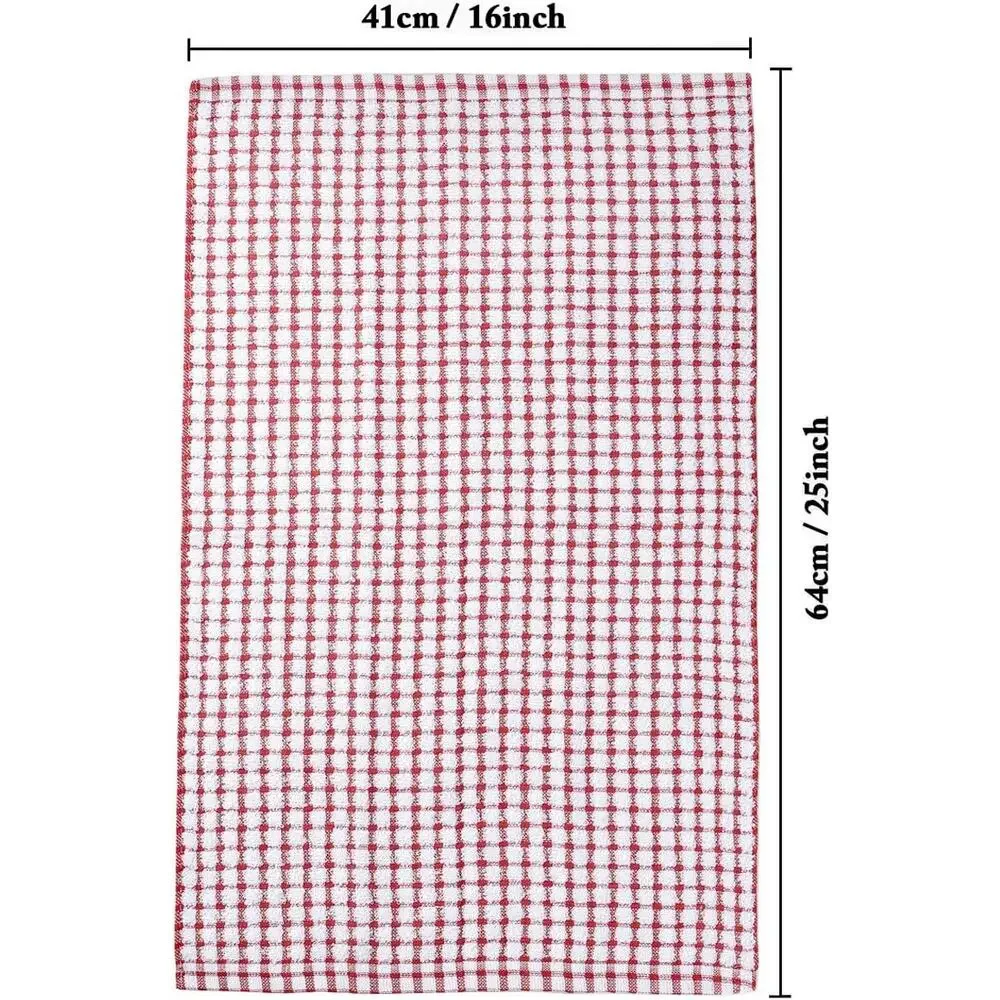 LAZI Kitchen Dish Towels, 16 Inch x 25 Inch Bulk Cotton